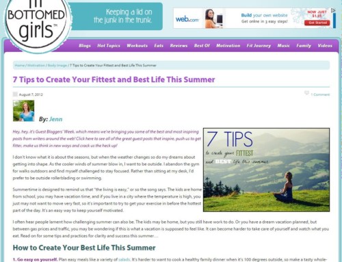 7 Tips to Create Your Fittest and Best Life This Summer – Fit Bottomed Girls