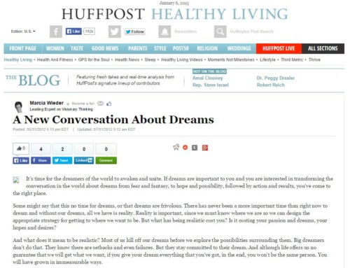 A New Conversation About Dreams Huffington Post Healthy Living
