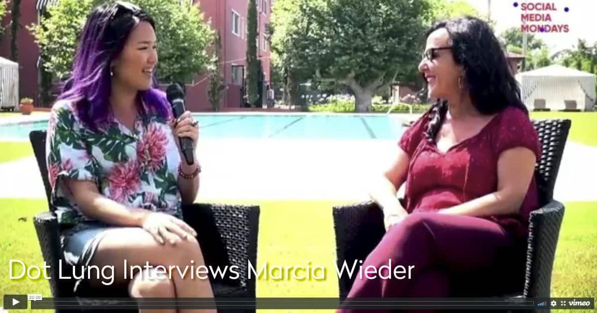 Marcia Wieder video blog - Dot Lung Interview